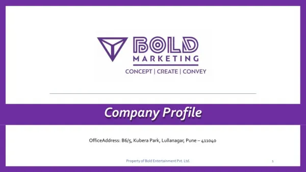 Bold Marketing Pvt. Ltd