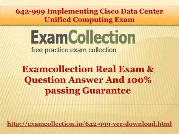Exam collection 642-999 Real Exam Question & Answer