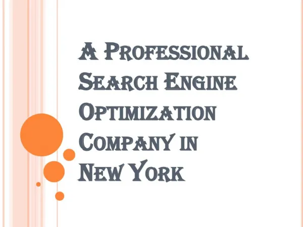 Famous Search Engine Optimization Company in New York