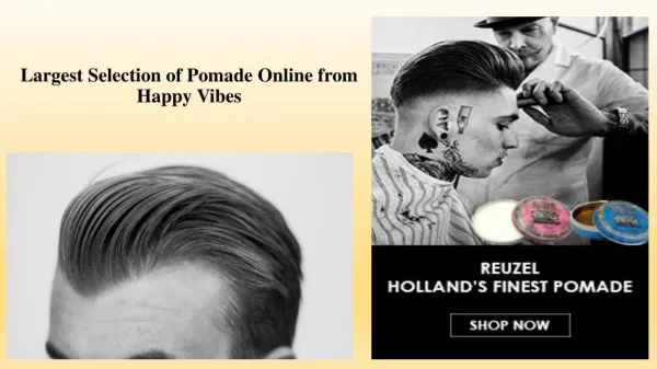 Men Hair Pomades to Style your Hair