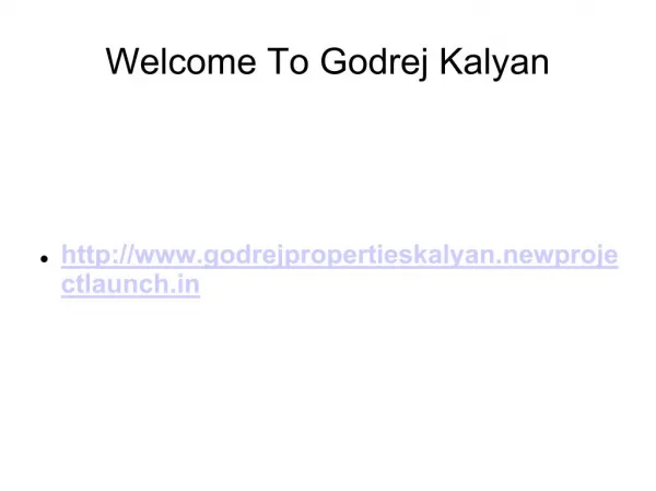 Godrej Kalyan Navi Mumbai