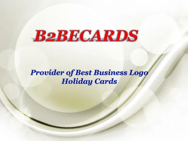 Business Christmas Ecards -- Animated Holiday Ecards