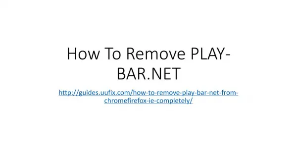 How to remove play bar.net