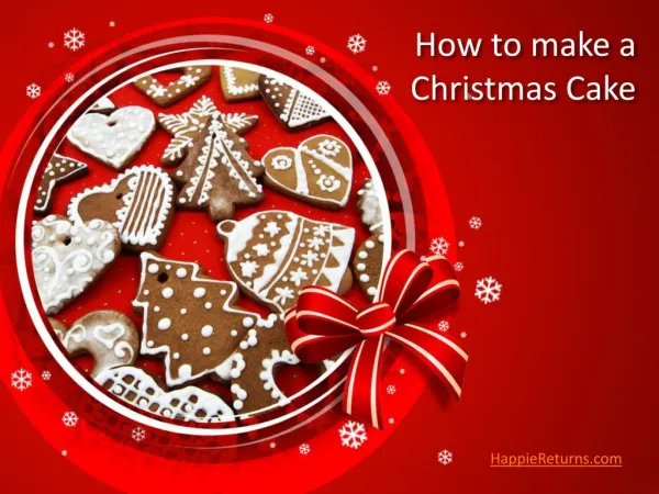 How to Make a Christmas Cake