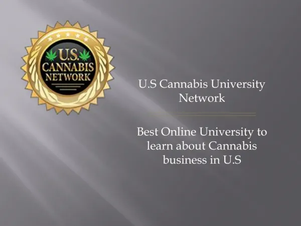 U.S Cannabis University Network