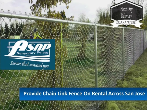 Temporary fence rentals