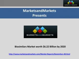 Biosimilars Market worth $6.22 Billion by 2020 - slide 1