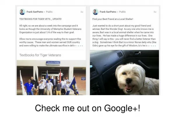 check me out on google