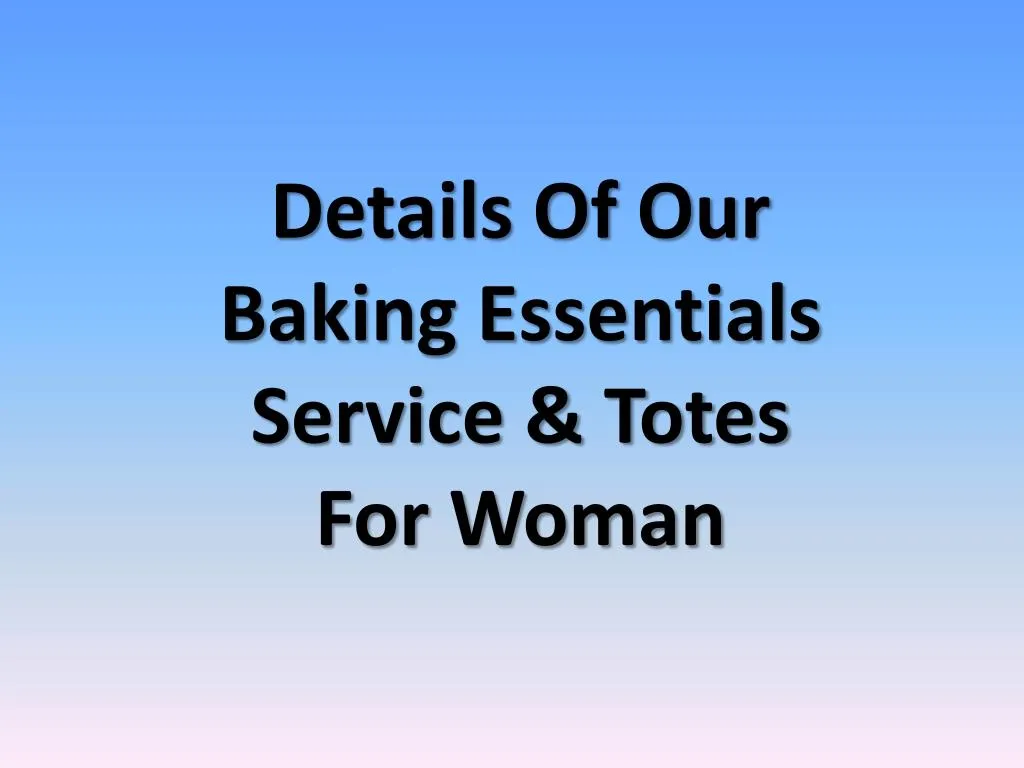 details of our baking essentials service totes for woman