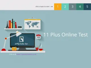 11 Plus Online Test - slide 1