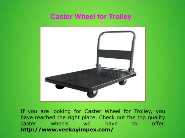 Caster Wheel for Trolley