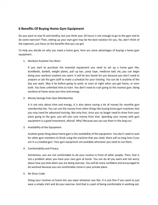 how to maintain home gym equipment