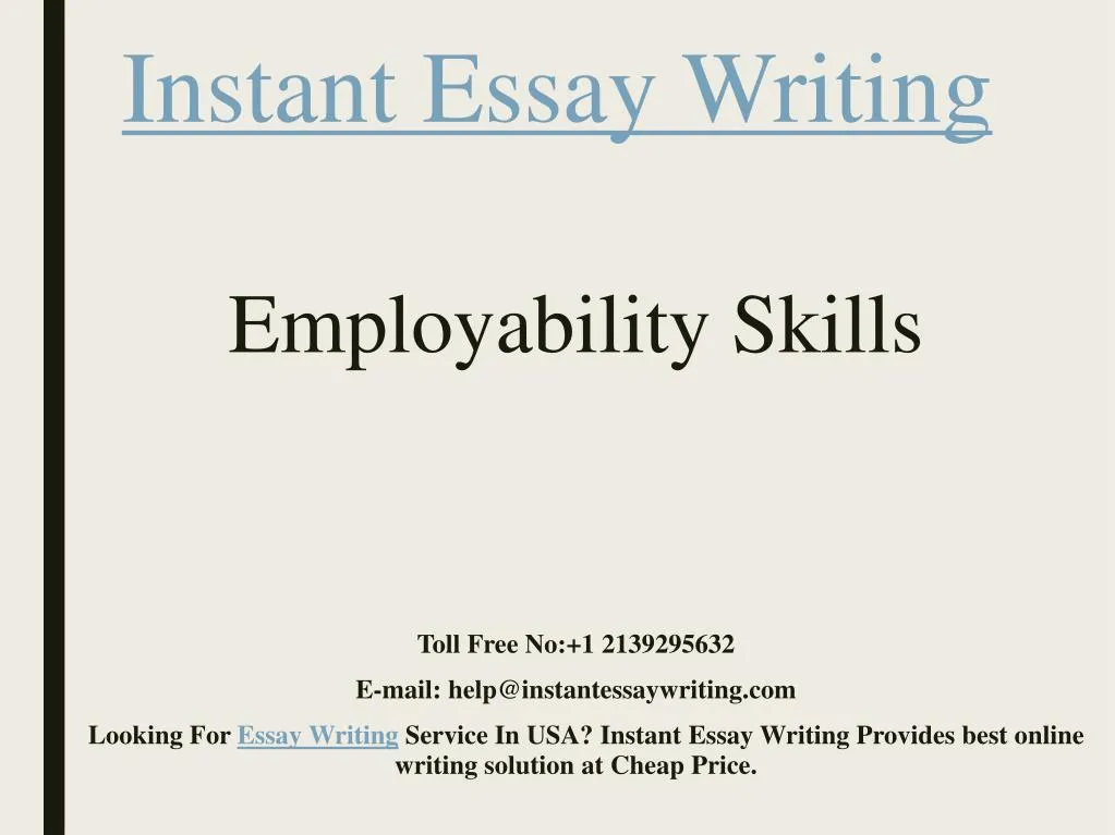 instant essay writing