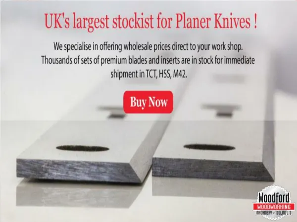 Buy online Planer Thicknesser Blades at woodfordtooling.com
