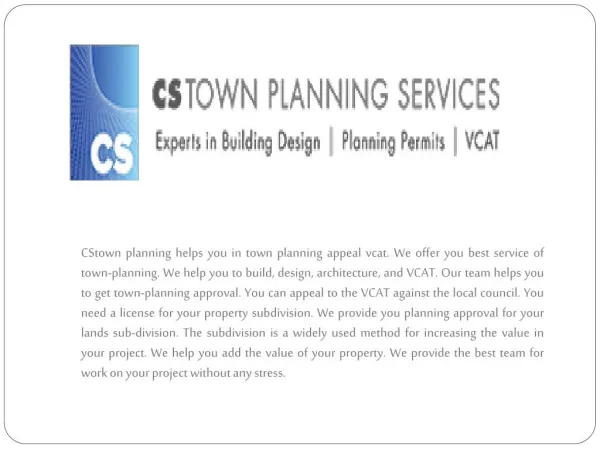 Search town planning company Melbourne