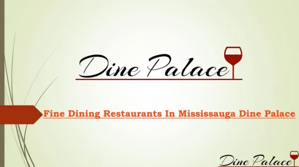 Fine Dining Restaurants In Mississauga Dine Palace