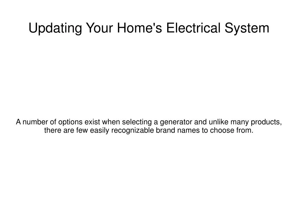 updating your home s electrical system