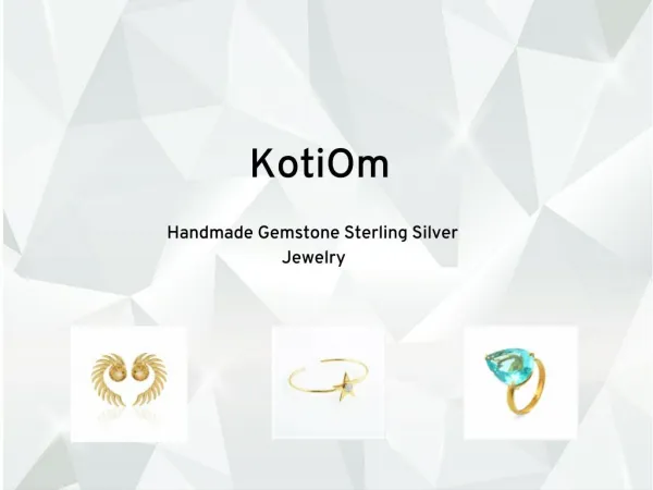 Handmade Gemstone Sterling Silver Jewelry