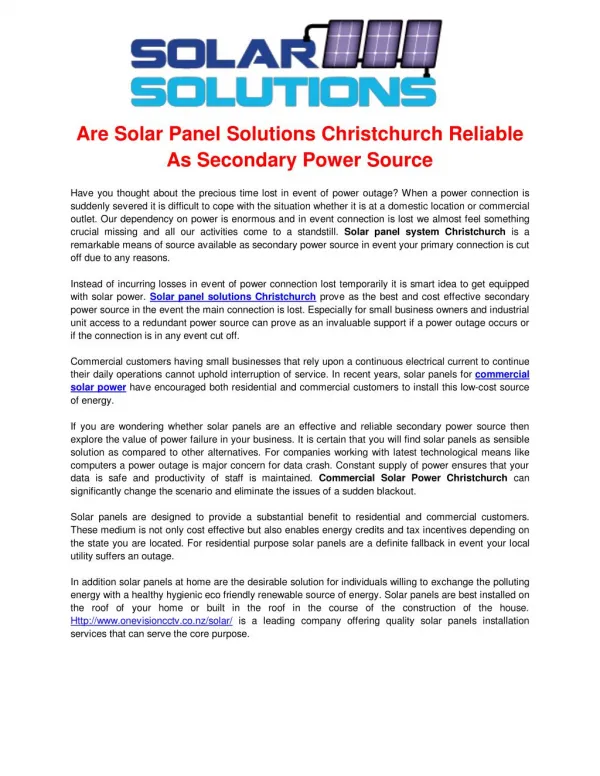 Solar PV Installers