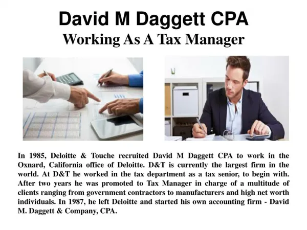 David M Daggett CPA