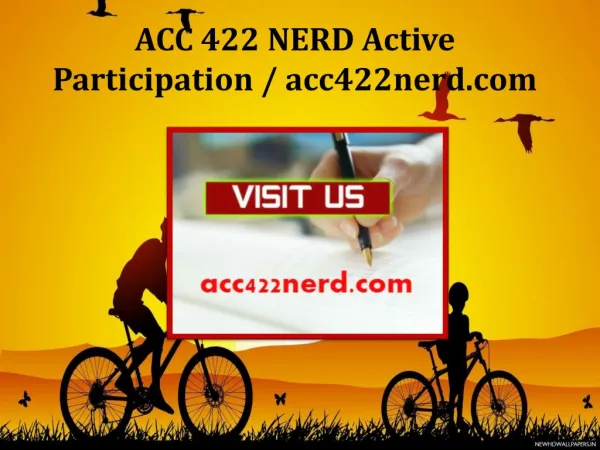 ACC 422 NERD Active Participation / acc422nerd.com