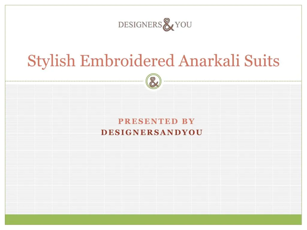 stylish embroidered anarkali suits