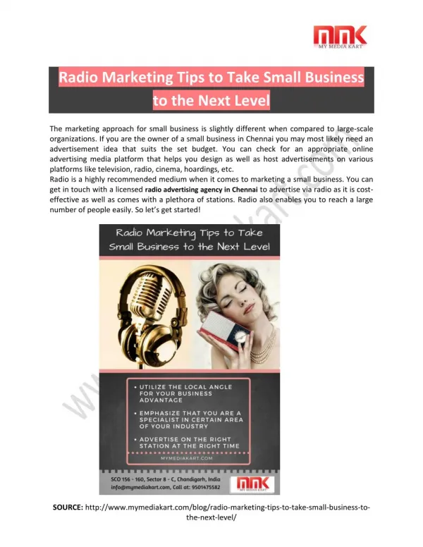 Radio Marketing Tips- Take small business to the next level