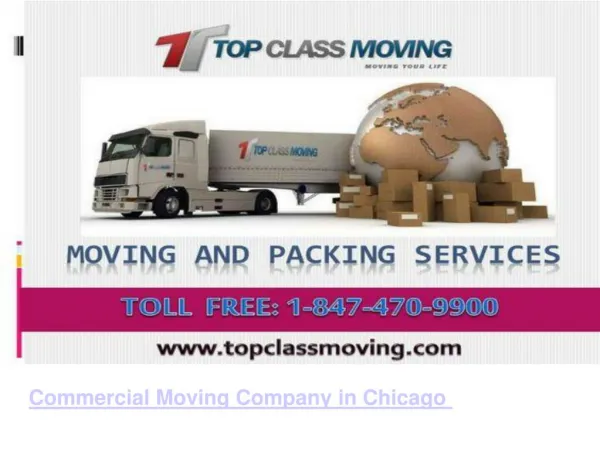 Commercial Moving Company in Chicago.