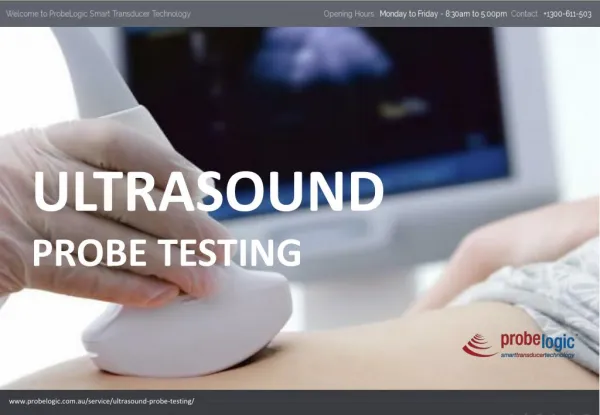 Ultrasound Probe Testing