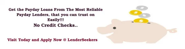 Look For the Best Payday Lenders UK at LenderSeekers