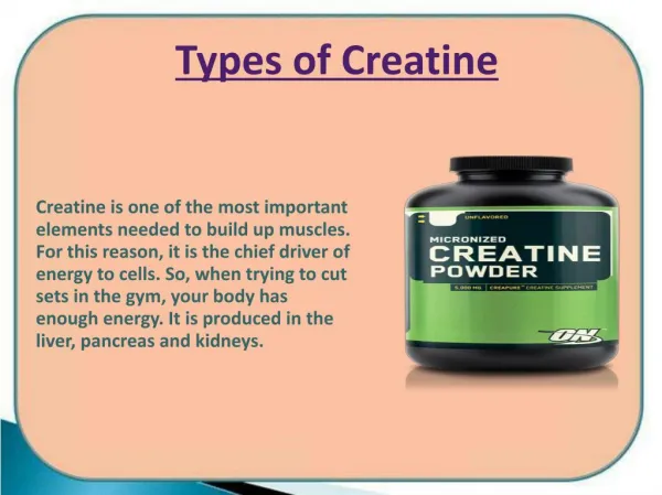 Different Types of Creatine