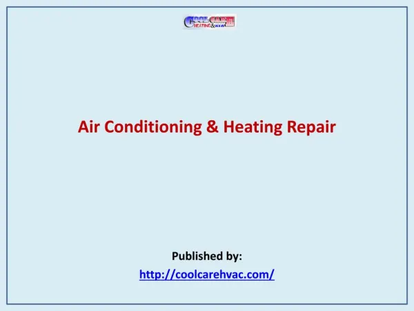 Air Conditioning & Heating Repair