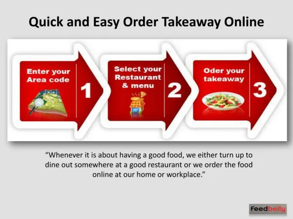 Quick and Easy Order Takeaway Online