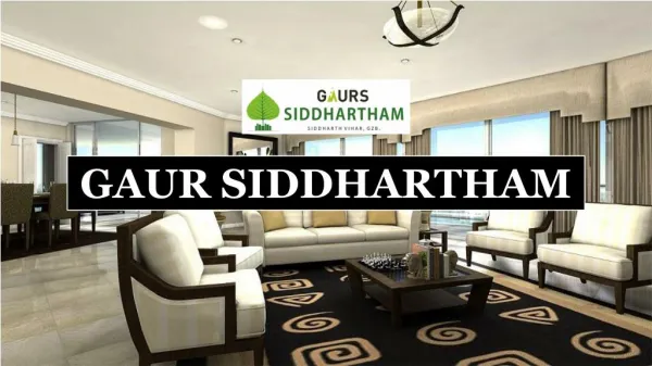 Gaur Siddhartham Apartments at Siddharth Vihar Ghaziabad