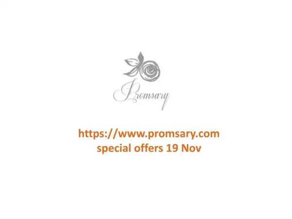 www.promsary.com special offers 19 Nov