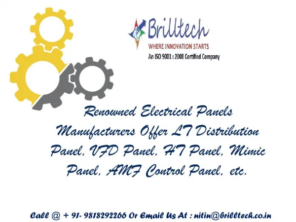 Power Distribution Panel Manufacturer