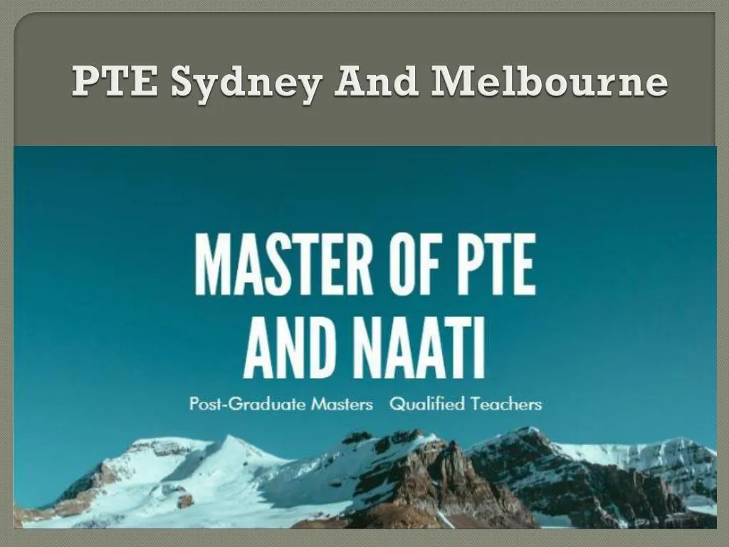 pte sydney and melbourne