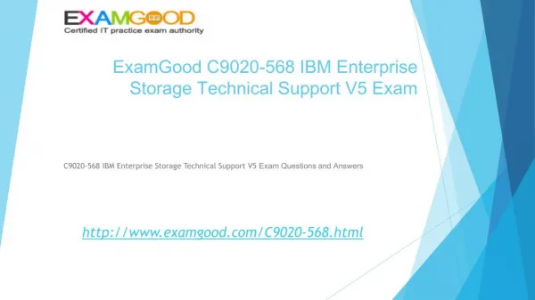 C9020-568 IBM Storage Technical Support V5 exam test questions