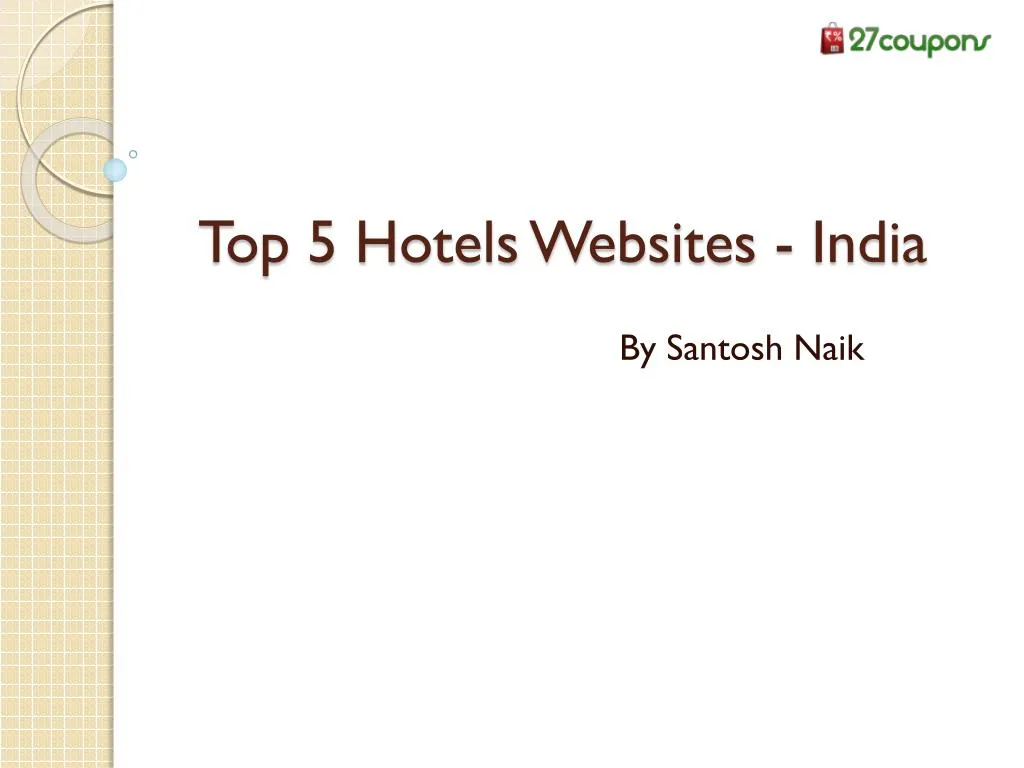 top 5 hotels websites india