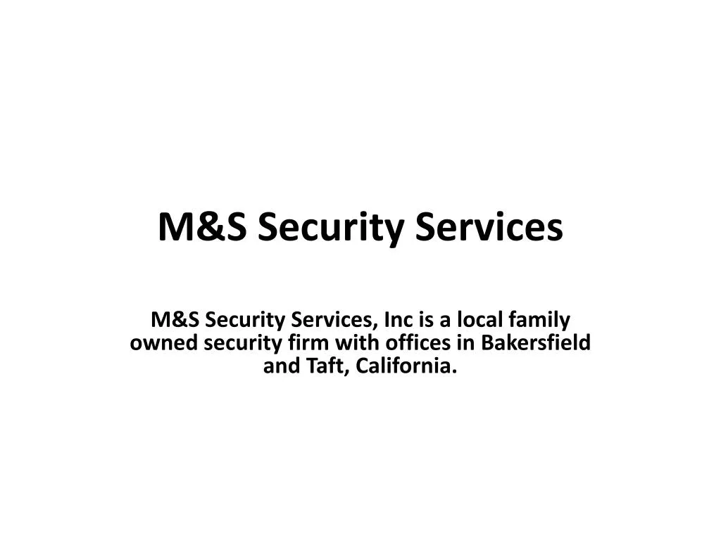 m s security services