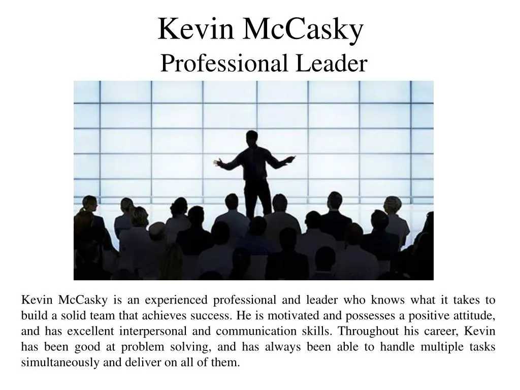 kevin mccasky professional leader