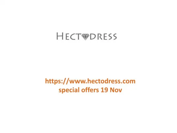 www.hectodress.com special offers 19 Nov