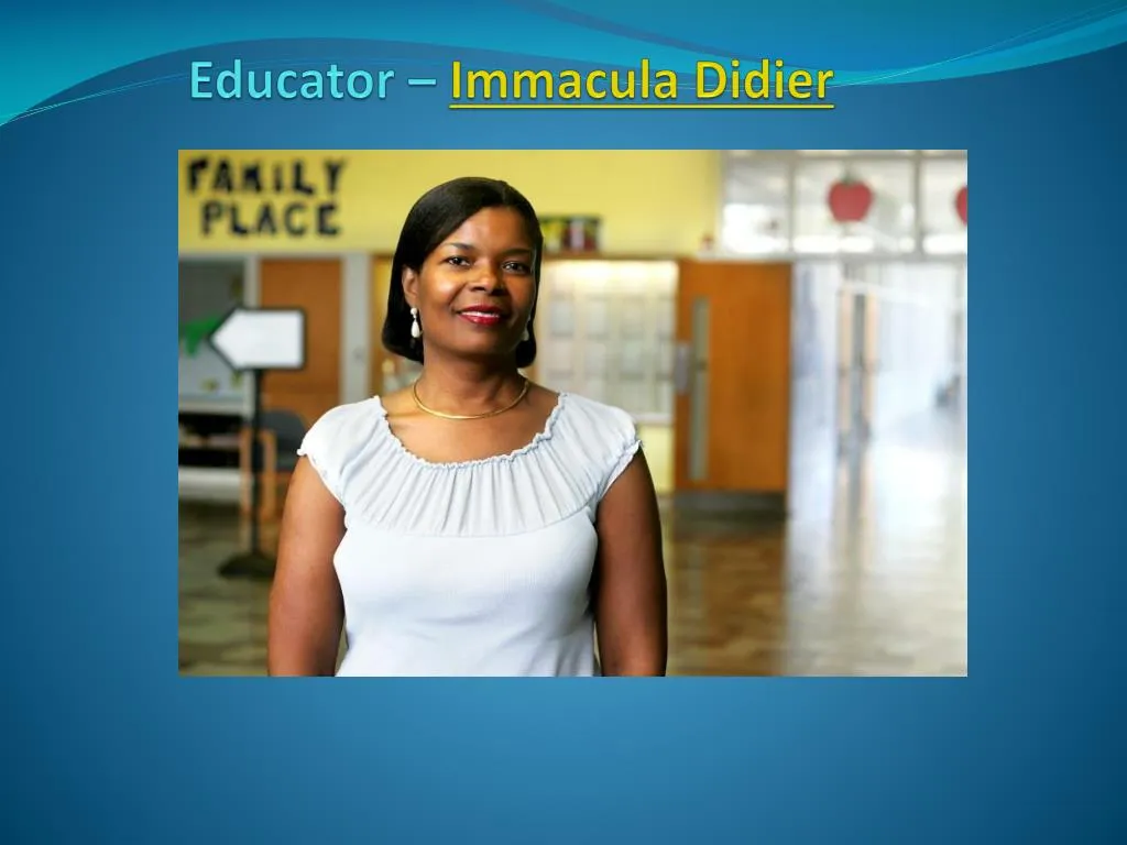 educator immacula didier