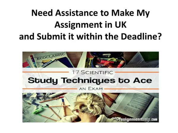 Make My Assignment Online UK at Cheap Price From MyAssignmenthelp.com Professionals