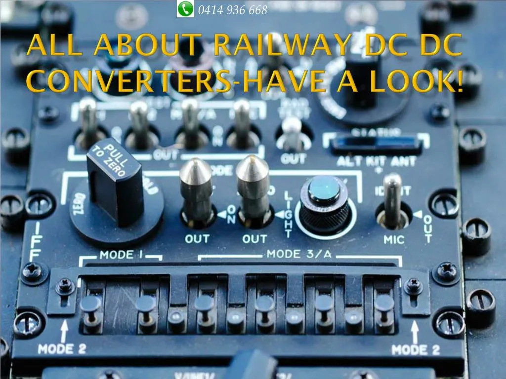 all about railway dc dc converters have a look