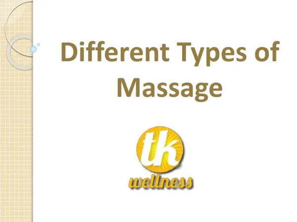Different Types of Massage