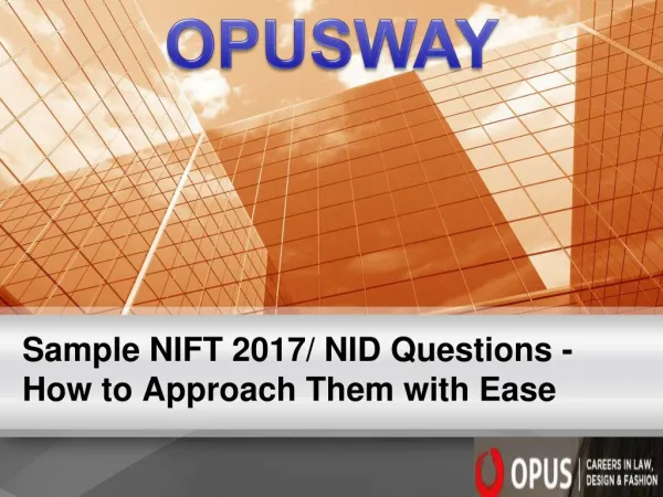 Sample NIFT 2017 NID Questions - How to Approach Them with Ease