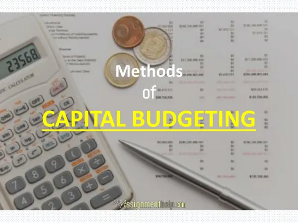 Capital Budget Assignment for Students