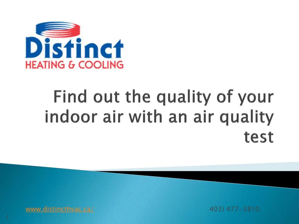 find out the quality of your indoor air with an air quality test