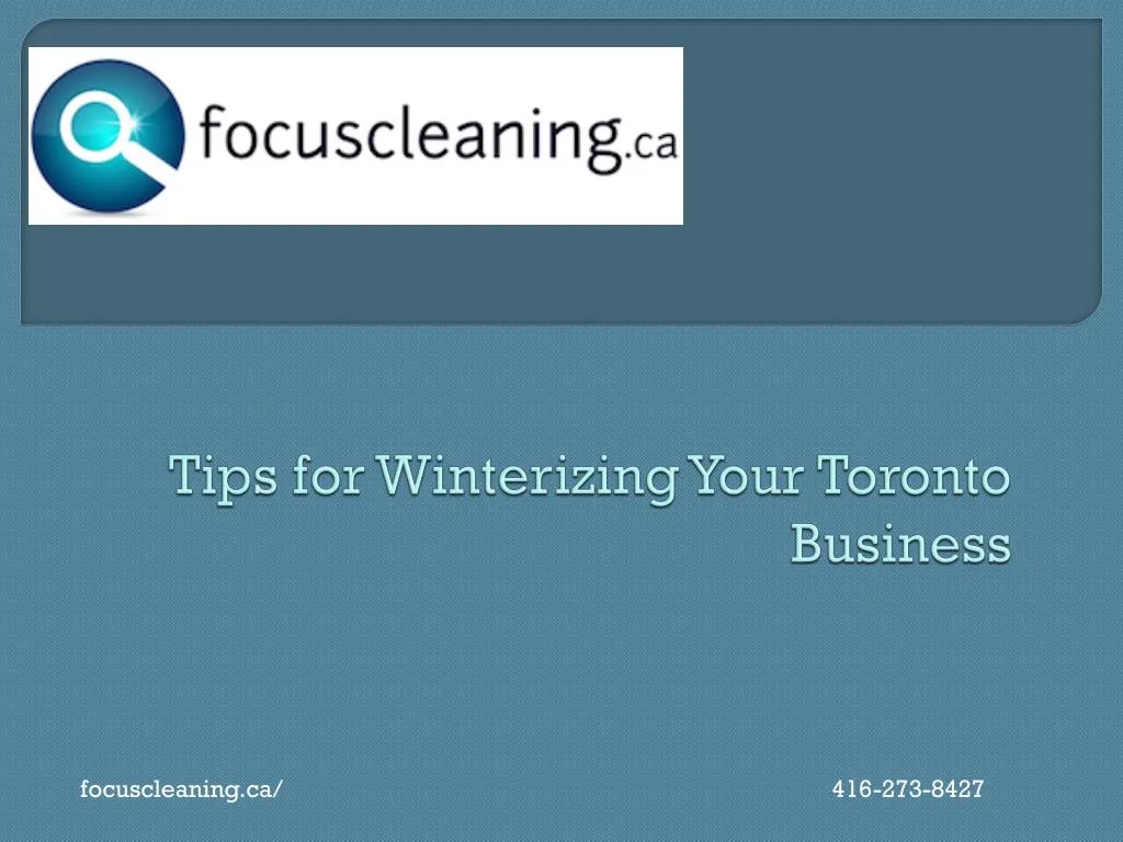 tips for winterizing your toronto business